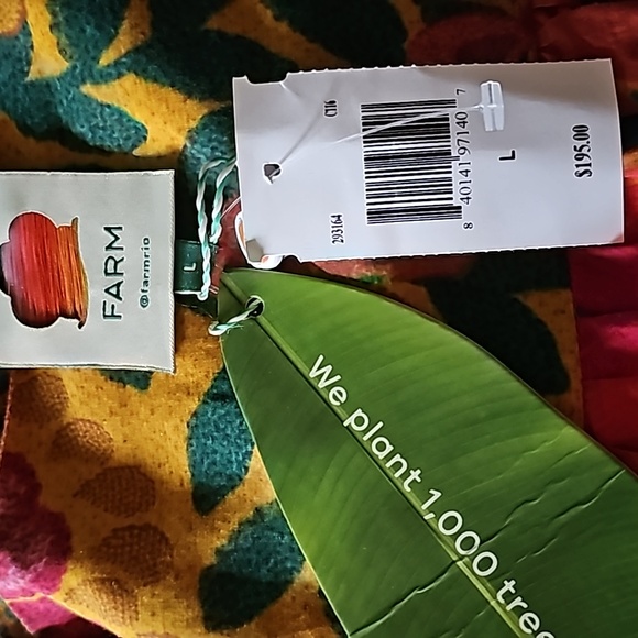 FARM RIO MIXED PRINT TIERED MAXI SKIRT! SZ. LG - NWT! - Picture 5 of 6